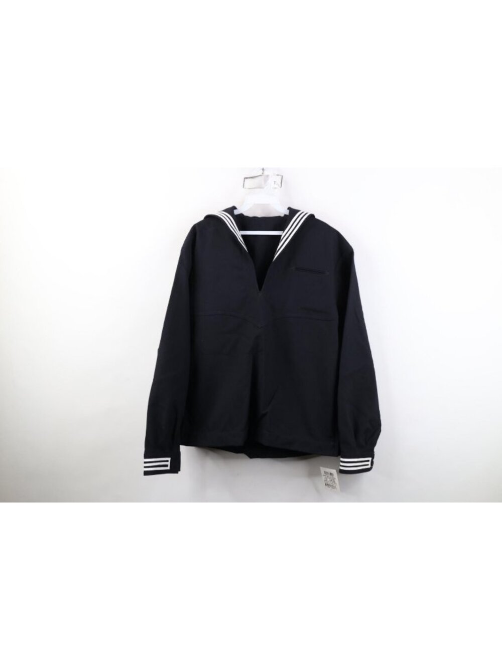 Deadstock Unissued US Navy Mens 44R Wool Blue Dress Jumper Sailor Shirt USA